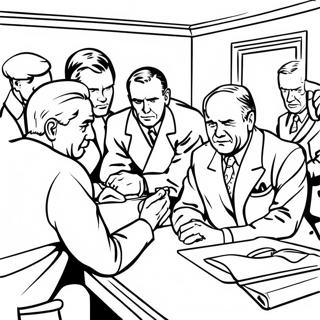 Cold War Tension Scenes Coloring Page 59126-49116