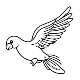 Peso Pluma Flying Through The Air Coloring Page 5915-4728