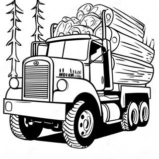 Logging Truck Coloring Page 59165-49130