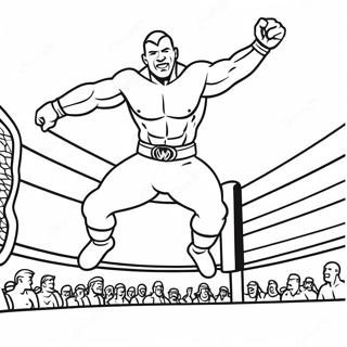 Wwe Wrestler Jumping On Opponent Coloring Page 59176-49141