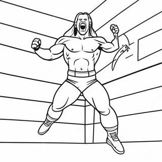 Wwe Wrestler Jumping On Opponent Coloring Page 59176-49143