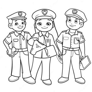 Community Helpers Coloring Page 591-470