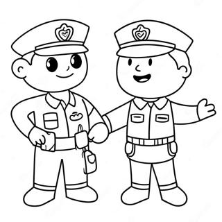 Community Helpers Coloring Page 591-472