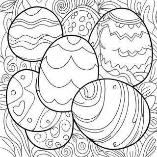 Colorful Easter Eggs Coloring Page 59227-49173