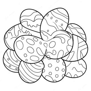 Colorful Easter Eggs Coloring Page 59227-49176