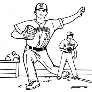 Shohei Ohtani Pitching Action Coloring Page 59247-49189