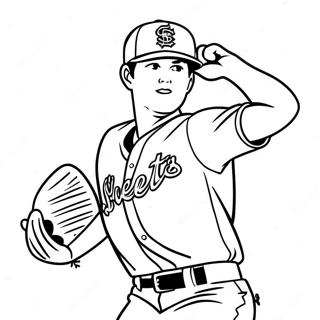 Shohei Ohtani Pitching Action Coloring Page 59247-49192