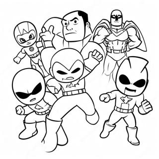 Super Hero Squad Coloring Page 59256-49212