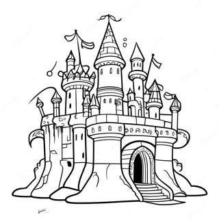 Divided Kingdom Fantasy Castle Coloring Page 59267-49200