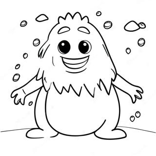 Frozen Snow Monster Coloring Page 59276-49195