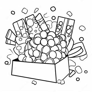 Colorful Nerds Candy Box Coloring Page 59287-49219