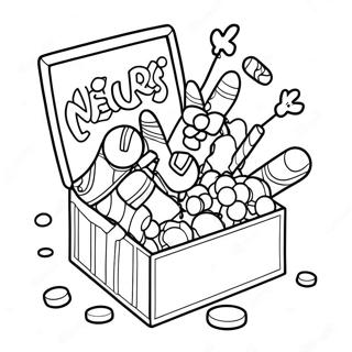 Colorful Nerds Candy Box Coloring Page 59287-49220