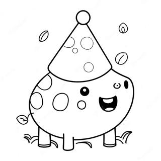 Peppa Pig Party Hat Coloring Page 59297-49231