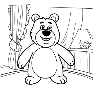 Bear In The Big Blue House Coloring Pages