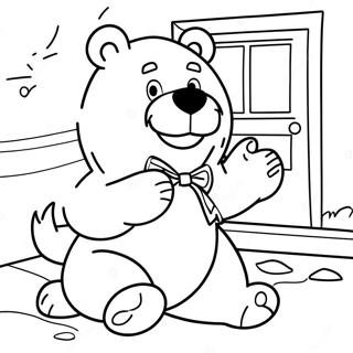 Playful Bear In The Big Blue House Coloring Page 59307-49234