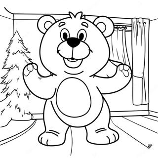 Playful Bear In The Big Blue House Coloring Page 59307-49235