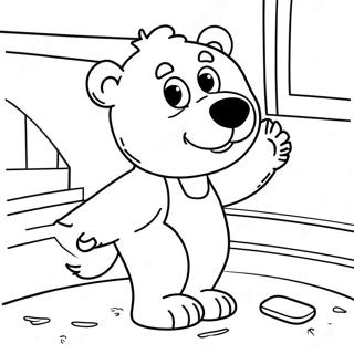 Playful Bear In The Big Blue House Coloring Page 59307-49236