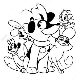 Playful Disney Dogs Coloring Page 59347-49275