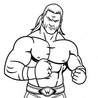 Wwe Superstar Action Pose Coloring Page 59357-49283