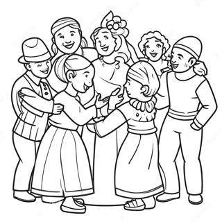 Cultural Diversity Celebration Coloring Page 5935-4742