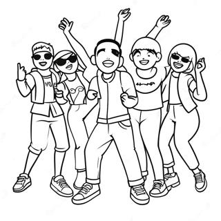 Kidz Bop Dance Party Coloring Page 59367-49285