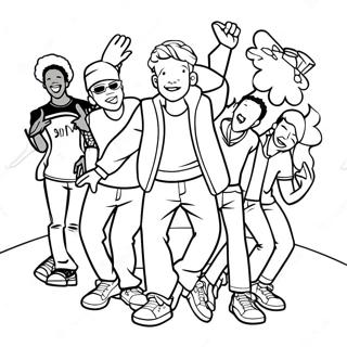 Kidz Bop Dance Party Coloring Page 59367-49286