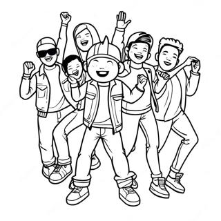 Kidz Bop Dance Party Coloring Page 59367-49287