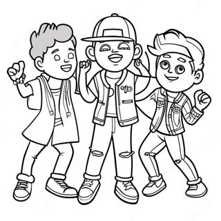 Kidz Bop Dance Party Coloring Page 59367-49288