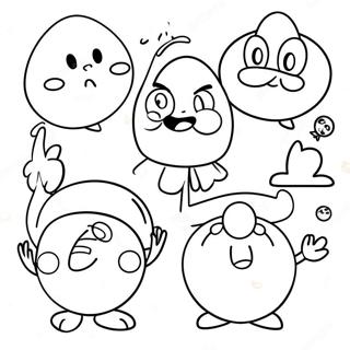 Funny Countryballs In A Parade Coloring Page 59387-49298