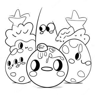 Funny Countryballs In A Parade Coloring Page 59387-49299