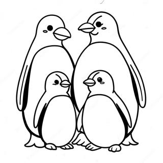 Cute Penguin Family Coloring Page 59397-49309