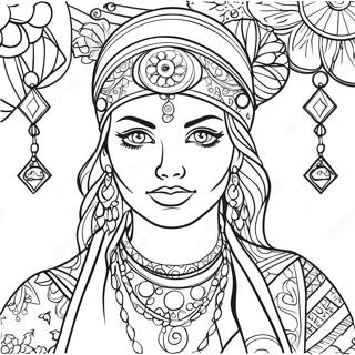 Fortune Teller Coloring Page 59406-49328