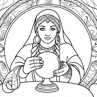 Fortune Teller Coloring Pages