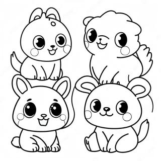 Adorable Animal Friends Coloring Page 59417-49321