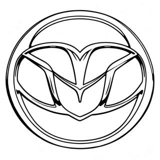 Mazda Logo Coloring Page 59436-49339