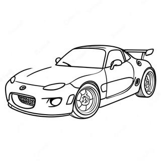 Mazda Sports Car Coloring Page 59437-49341