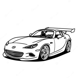 Mazda Sports Car Coloring Page 59437-49342