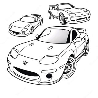 Mazda Sports Car Coloring Page 59437-49343