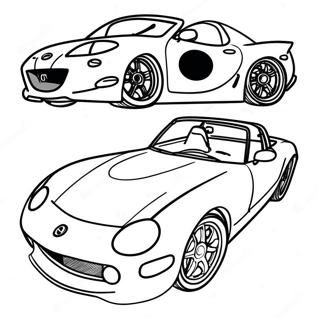 Mazda Sports Car Coloring Page 59437-49344