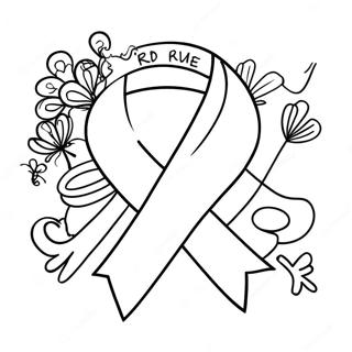 Red Ribbon Week Coloring Page 5944-4748