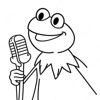 Kermit The Frog Singing Coloring Page 59457-49356