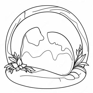 Empty Tomb With Flowers Coloring Page 59487-49380