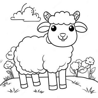 Realistic Sheep Coloring Page 59506-49407