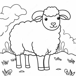 Realistic Sheep Coloring Page 59506-49408