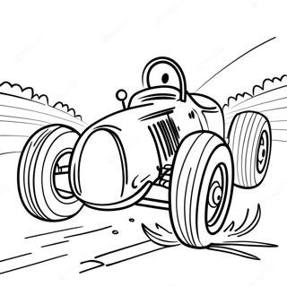 Dirt Track Racing Coloring Pages