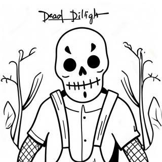 Dead By Daylight Logo Coloring Page 59546-49424