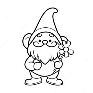 Valentine Gnome Coloring Page 5954-4756