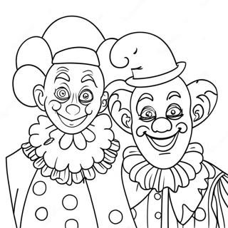 Whimsical Clowns In The Amazing Digital Circus Coloring Page 59567-49445