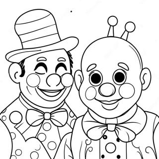 Whimsical Clowns In The Amazing Digital Circus Coloring Page 59567-49446