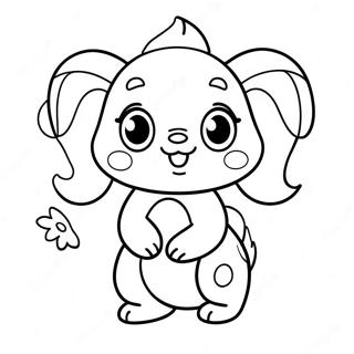 Cute Vanny Character Coloring Page 59577-49456